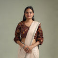Printed cotton kalamkari readymade blouse 08 - handcrafted