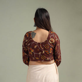 Printed cotton kalamkari readymade blouse 08 - handcrafted