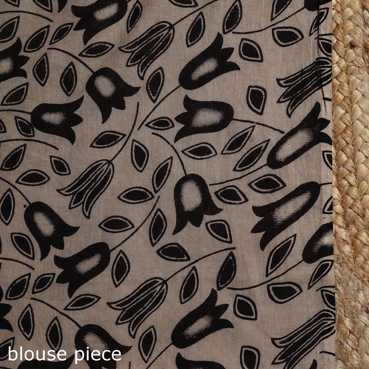 Printed cotton kalamkari saree 03 - handcrafted