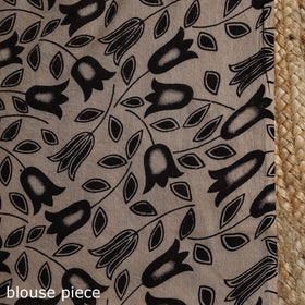 Printed cotton kalamkari saree 03 - handcrafted