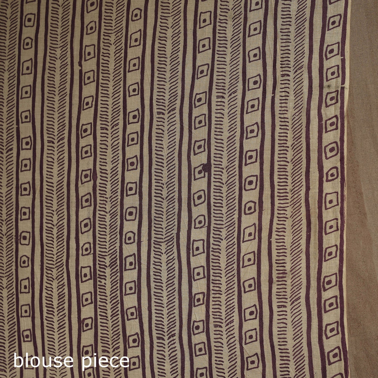Brown - printed cotton nellore kalamkari saree 02