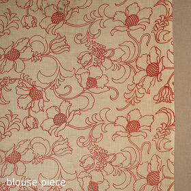 Brown - printed cotton nellore kalamkari saree 58