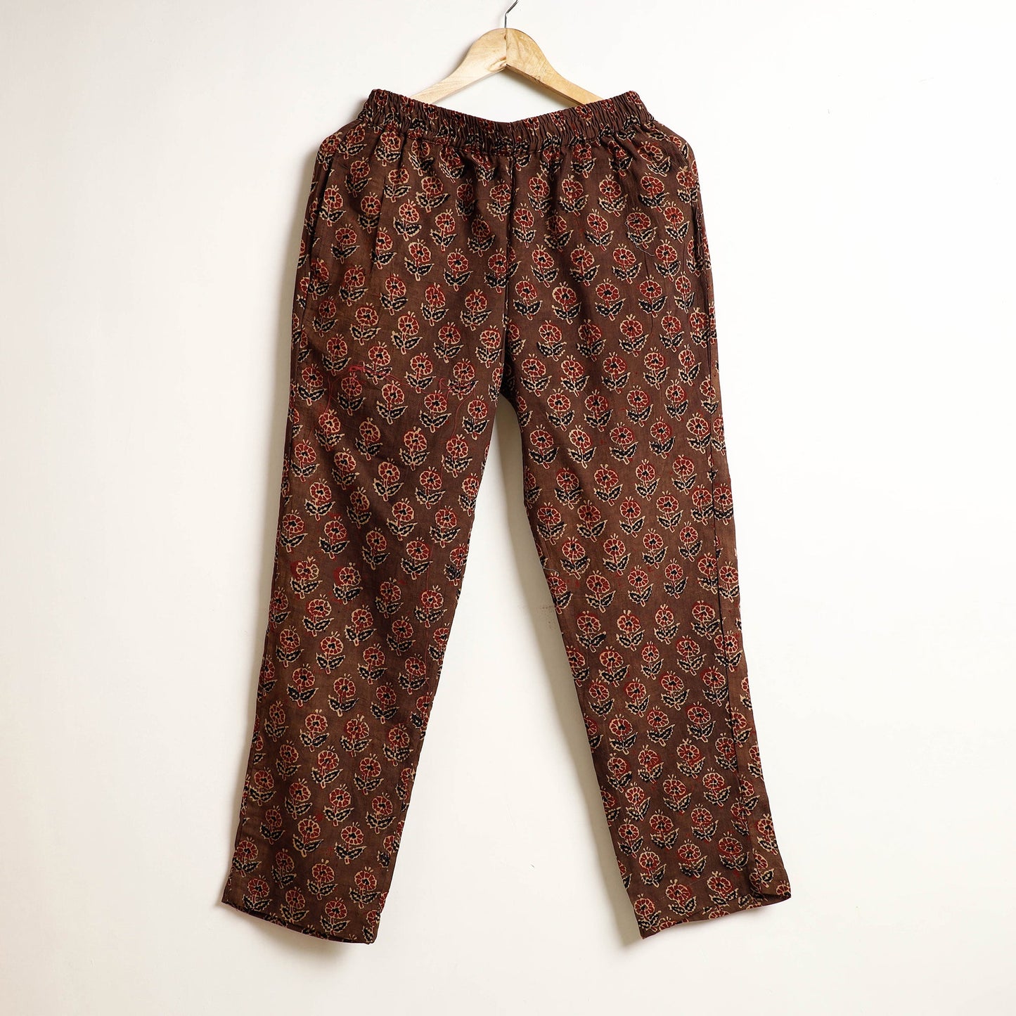 Brown - Ajrakh Block Printed Cotton Night Suit Set