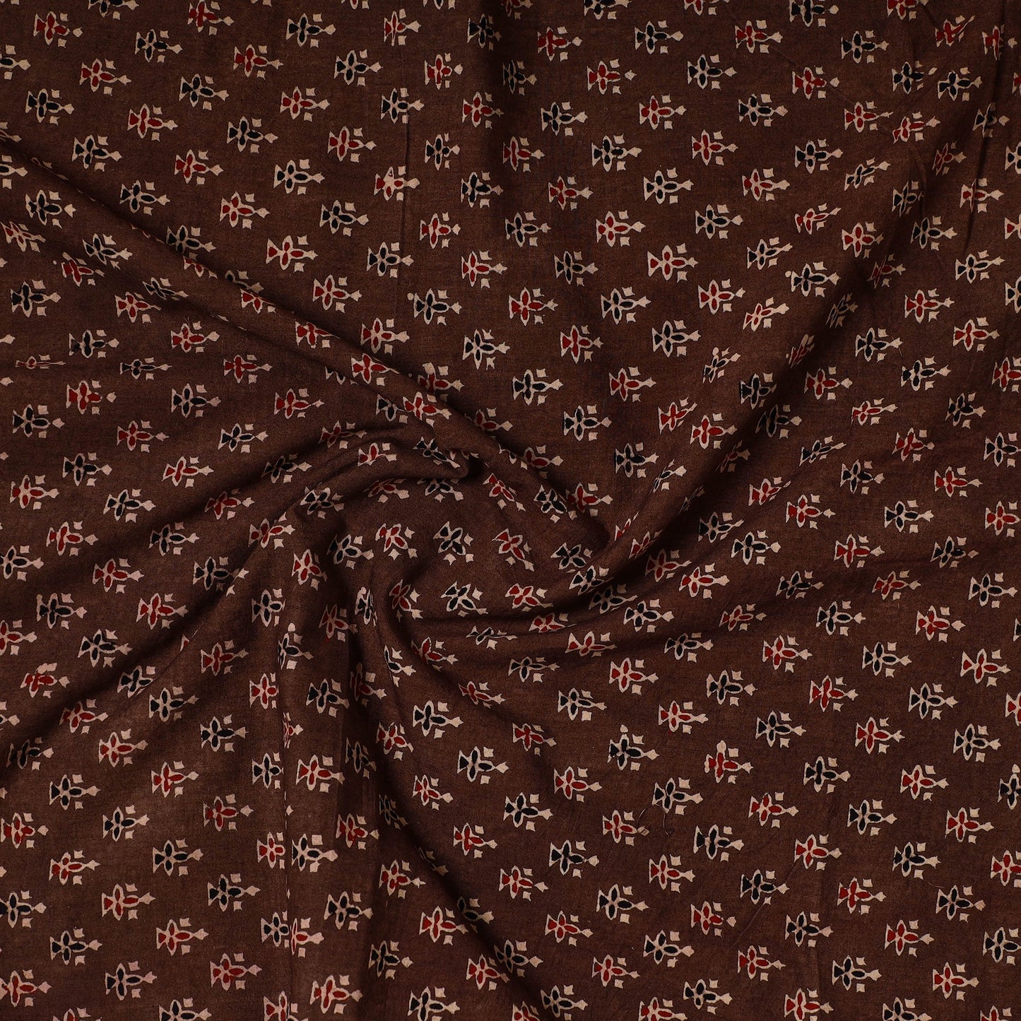 Buy Ajrakh Block Printed Cotton Precut Fabric  28 Online at iTokri.com