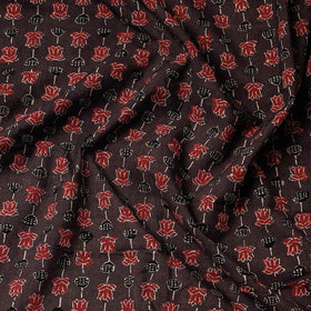 Buy Ajrakh Block Printed Cotton Natural Dyed Precut Fabric Online at iTokri.com