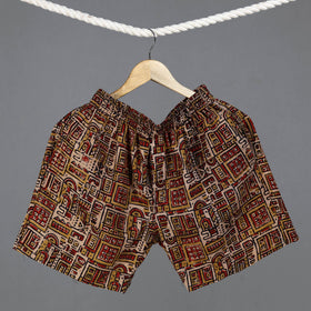 Buy Ajrakh Block Printed Cotton Unisex Boxer/Shorts Online at iTokri.com