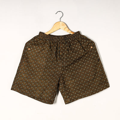  Ajrakh Block Printed Cotton Unisex Boxer/Shorts 