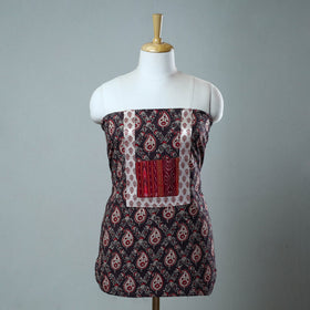 Buy Brown Block Print Cotton Ajrakh Kurta Material Online