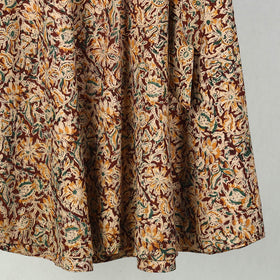  Block Printed Cotton Wrap Around kalamkari Skirt 