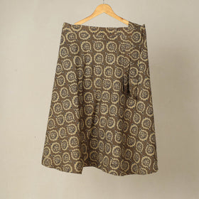  Ajrakh Block Printed Cotton Wrap Around Skirt 06 