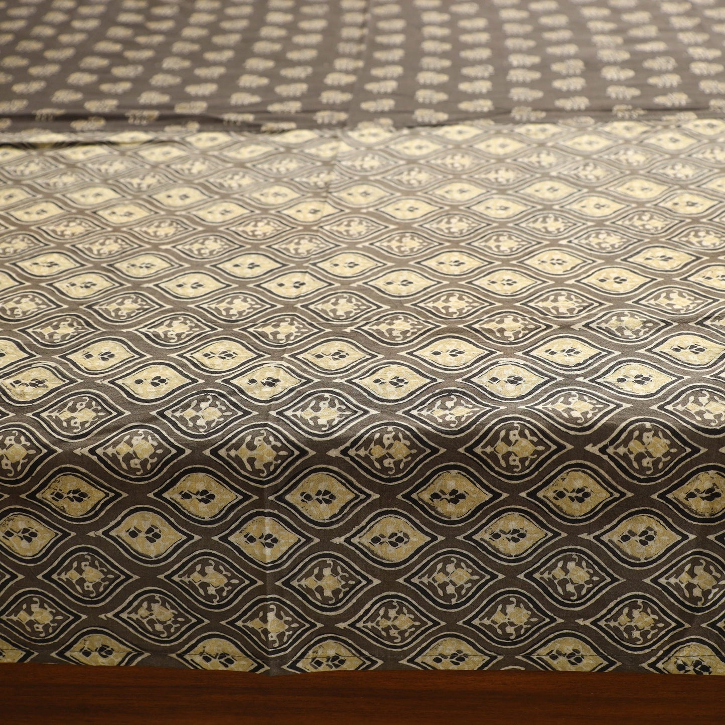 Buy Ajrakh Block Printed Patchwork Cotton Double Bed Cover with Pillow Covers Online at iTokri.com