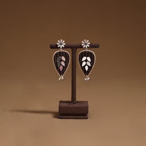 Prisha mirror & ghungroo work gs fabart handmade earrings