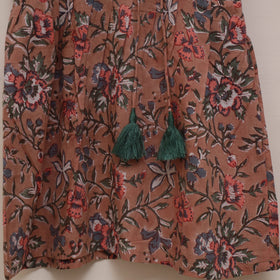 Pure cotton baby girls sanganeri angrakha dress (1-2 years)