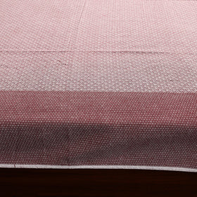 Brown - pure handloom cotton single bed cover from bijnor
