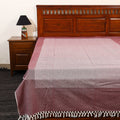 Brown - pure handloom cotton single bed cover from bijnor