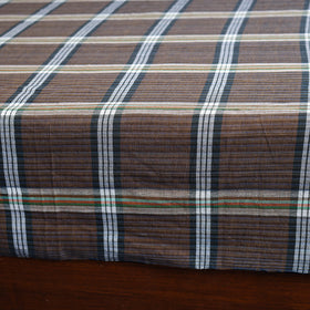 Buy Brown Pure Handloom Double Cotton Bed Sheet 
