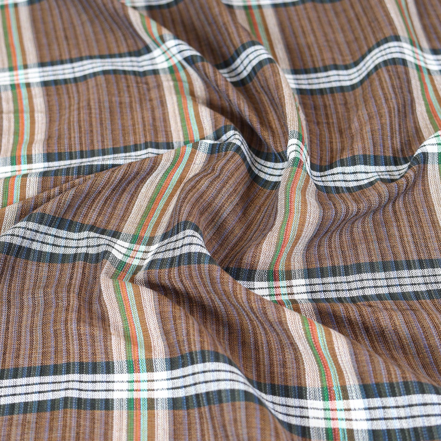 Buy Brown Pure Handloom Double Cotton Bed Sheet 