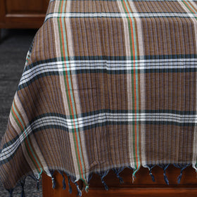 Buy Brown Pure Handloom Double Cotton Bed Sheet 