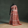 Pure mul cotton hand block batik print saree 35