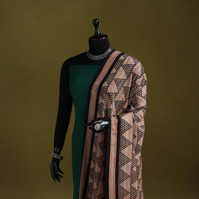 Brown - pure mul cotton hand natural dyed dabu bagru