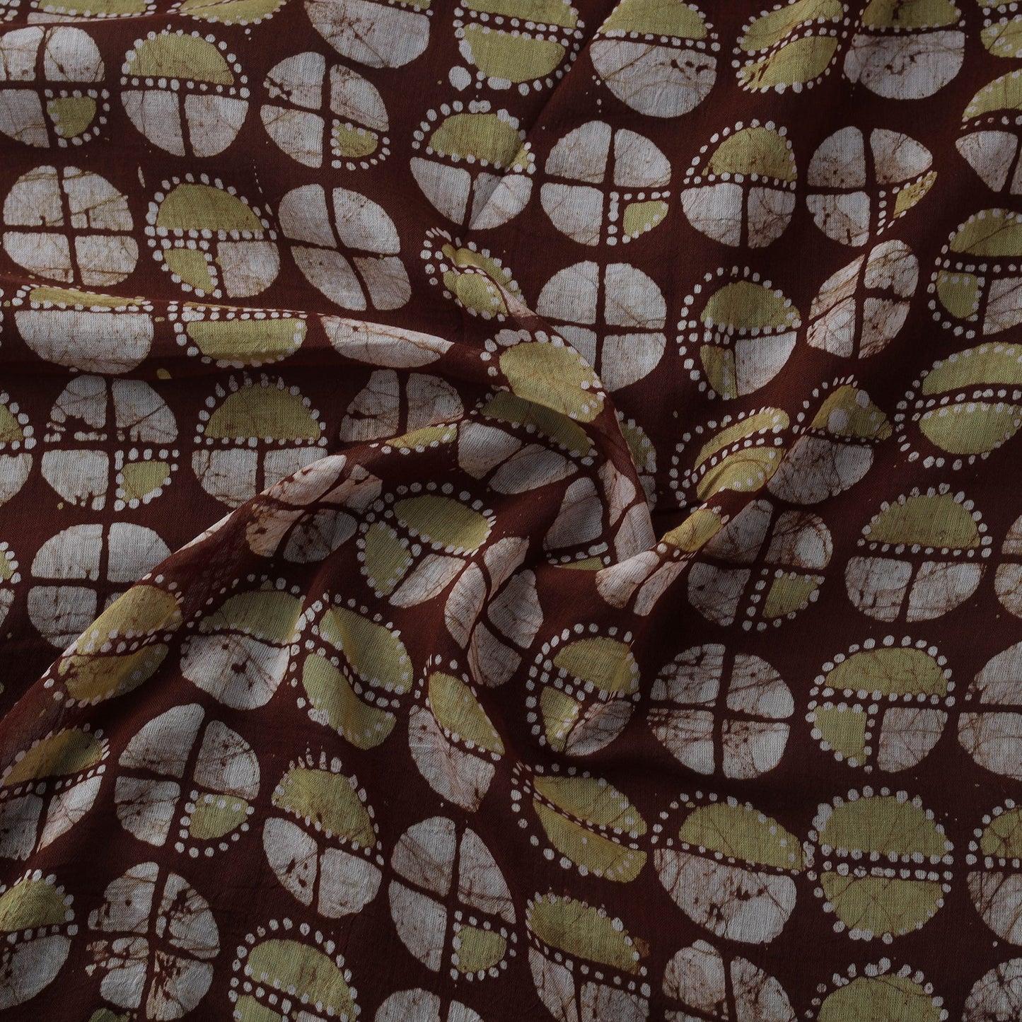 Pure mul cotton kutch hand batik fabric 07 - handcrafted