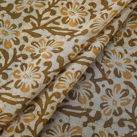 Pure mul cotton kutch hand block batik print fabric 09