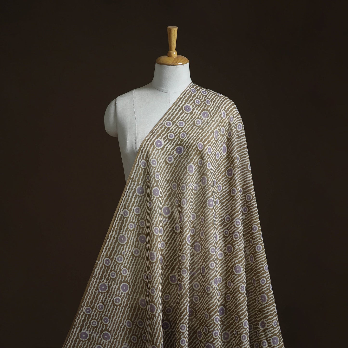 Pure mul cotton kutch hand block batik print fabric 22