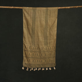 Pure mul cotton kutch hand block batik print stole