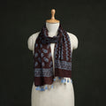 Pure mul cotton kutch hand block batik print stole