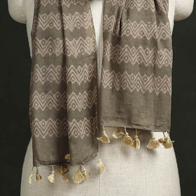 Pure mul cotton kutch hand block batik print stole