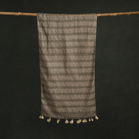 Pure mul cotton kutch hand block batik print stole