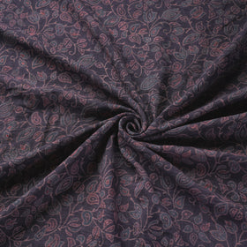 Brown - pure wool handloom natural dyed fabric 01
