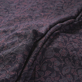 Brown - pure wool handloom natural dyed fabric 01