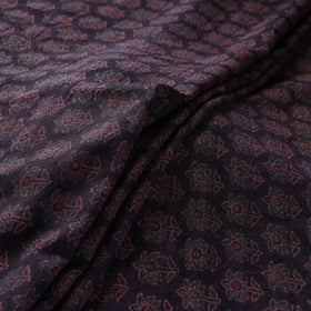 Brown - pure wool handloom natural dyed fabric 19