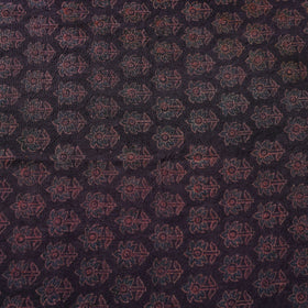 Brown - pure wool handloom natural dyed fabric 19