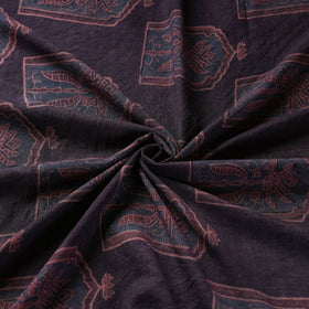 Brown - pure wool handloom natural dyed fabric 30