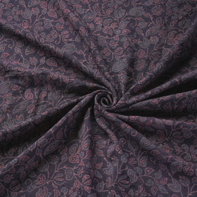 Brown - pure wool handloom natural dyed fabric 01