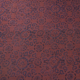 Brown - pure wool handloom natural dyed fabric 11