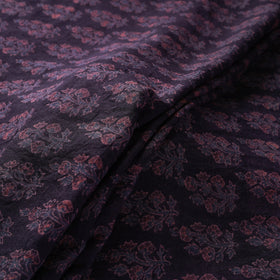 Brown - pure wool handloom natural dyed fabric 17