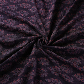 Brown - pure wool handloom natural dyed fabric 17