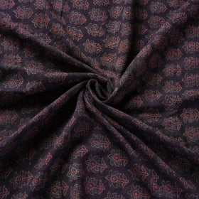 Brown - pure wool handloom natural dyed fabric 19