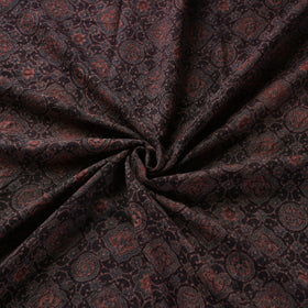 Brown - pure wool handloom natural dyed fabric 20