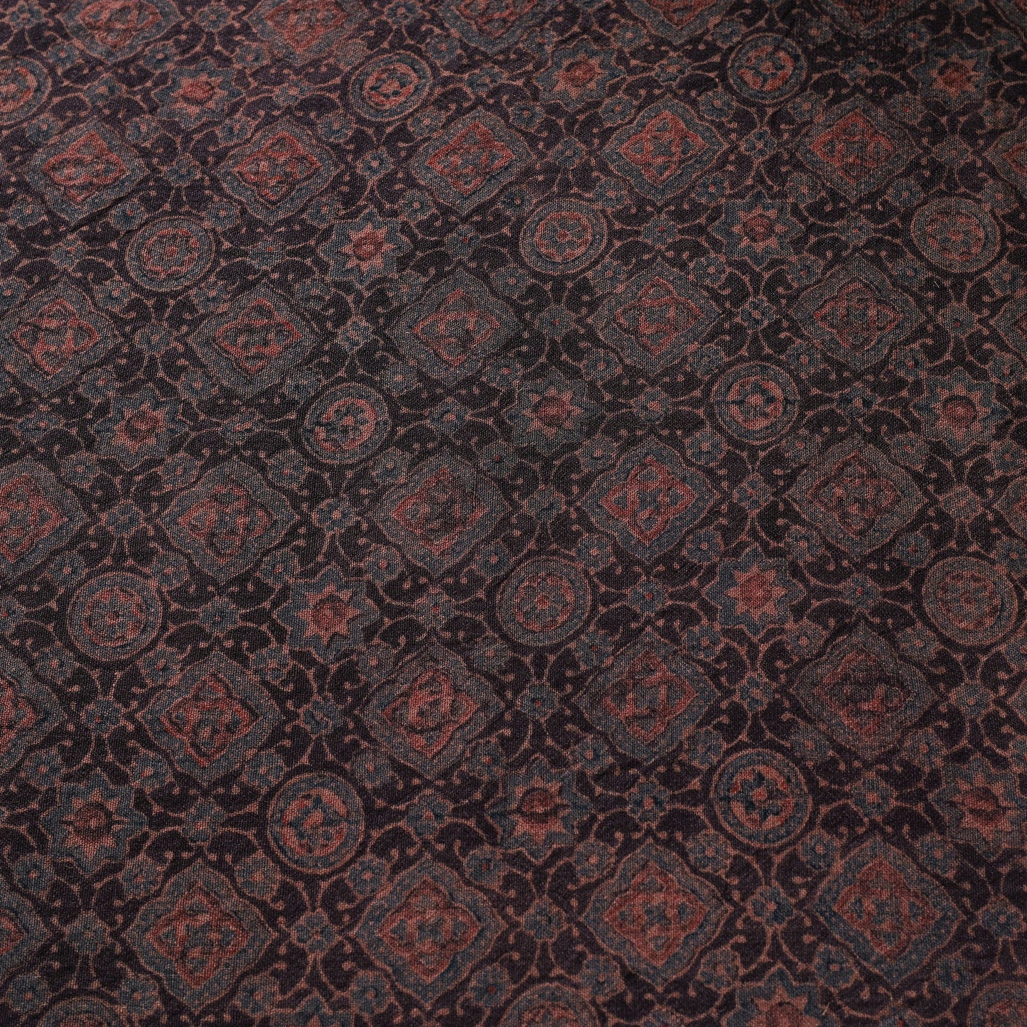 Brown - pure wool handloom natural dyed fabric 20