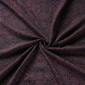 Brown - pure wool handloom natural dyed fabric 24