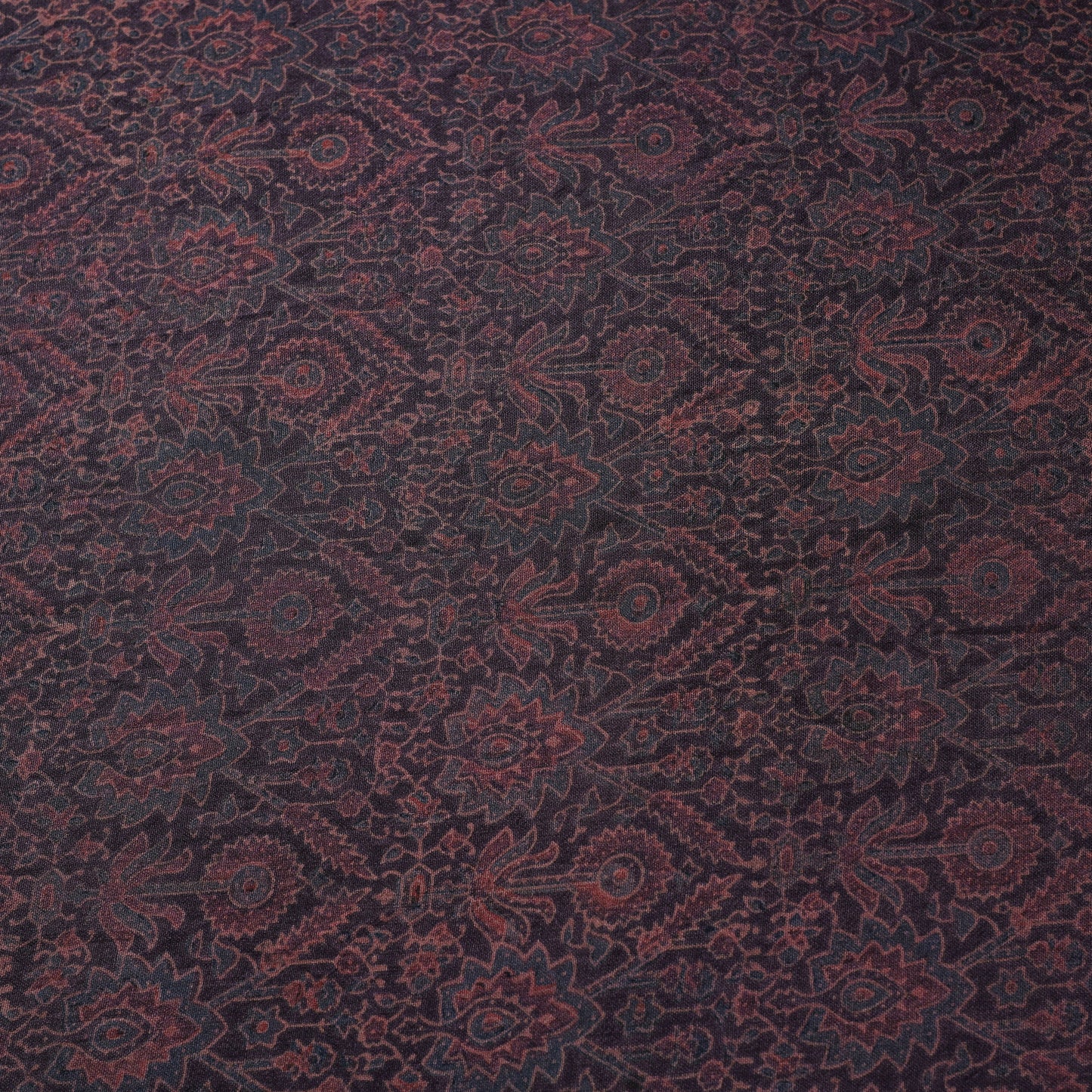 Brown - pure wool handloom natural dyed fabric 24