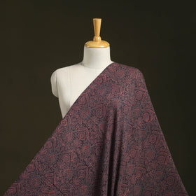 Brown - pure wool handloom natural dyed fabric 24