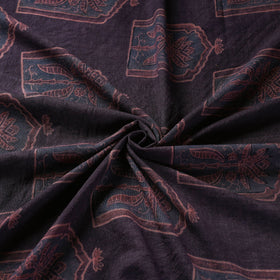 Brown - pure wool handloom natural dyed fabric 30