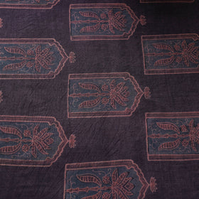 Brown - pure wool handloom natural dyed fabric 30