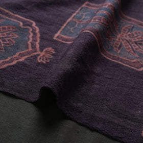 Brown - pure wool handloom natural dyed fabric 30