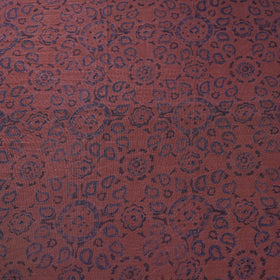 Brown - pure wool handloom natural dyed fabric 11